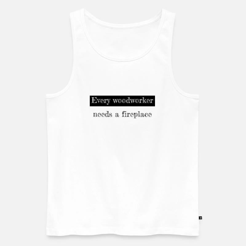 carpenter work tshirts carpentry - Männer Premium Bio Tank Top - Weiß