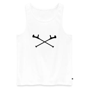 Krücken - Débardeur bio Premium Homme - blanc - Devant - Michal (187cm)