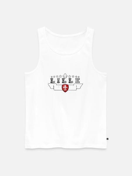 Lille - Männer Premium Bio Tank Top - Weiß