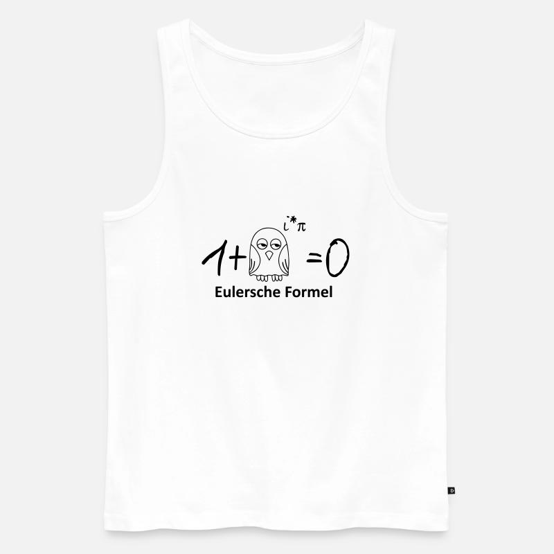 Eulersche Formel Eule Pi - Männer Premium Bio Tank Top - Weiß