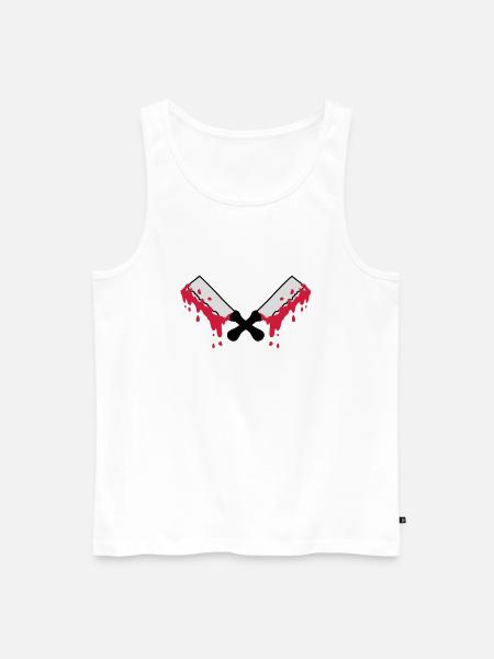 bloody_cleavers - Men's Premium Organic Tank Top - white