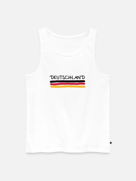 Germany - Men's Premium Organic Tank Top - white