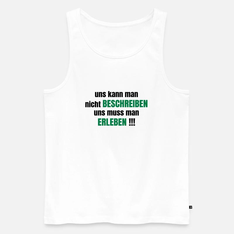 Freundschaft - Männer Premium Bio Tank Top - Weiß