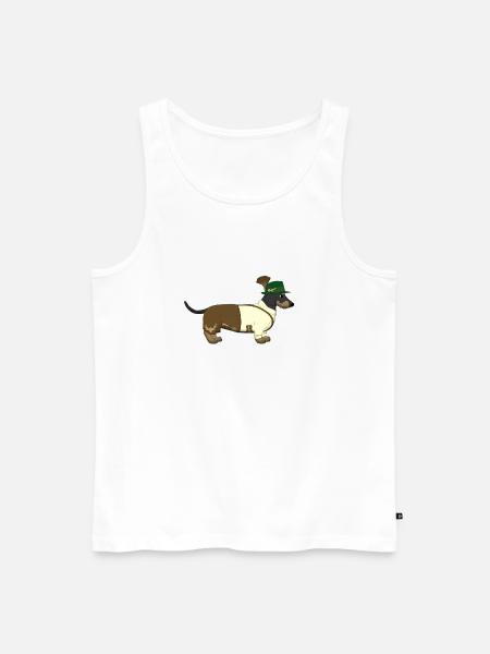 Teckel Bavière - Débardeur bio Premium Homme - blanc