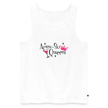 Apres Ski Queen - Men's Premium Organic Tank Top - white - Front - Michal (187cm)