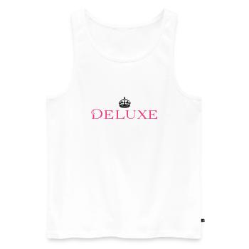 Deluxe Luxus Baby - Männer Premium Bio Tank Top - Weiß - Vorne - Michal (187cm)