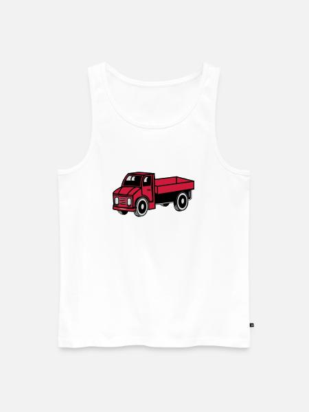 Auto Spielzeug Laster Kipper Truck Lastwagen Fahrz - Männer Premium Bio Tank Top - Weiß