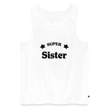 Super Sister - Men's Premium Organic Tank Top - white - Front - Michal (187cm)