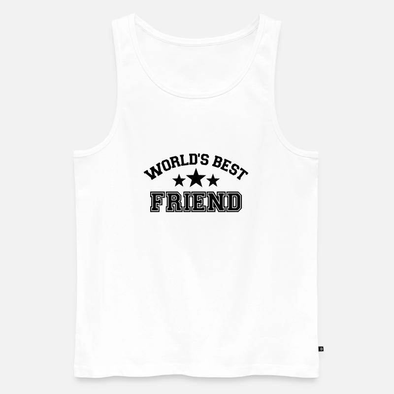 Freund - Männer Premium Bio Tank Top - Weiß