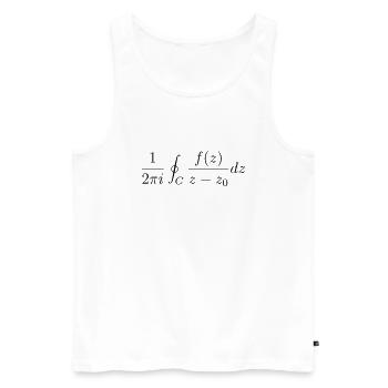 Théorème de Cauchy - Débardeur bio Premium Homme - blanc - Devant - Michal (187cm)