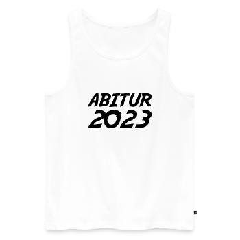 Abitur 2023 - Männer Premium Bio Tank Top - Weiß - Vorne - Michal (187cm)
