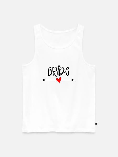 Bride - Men's Premium Organic Tank Top - white