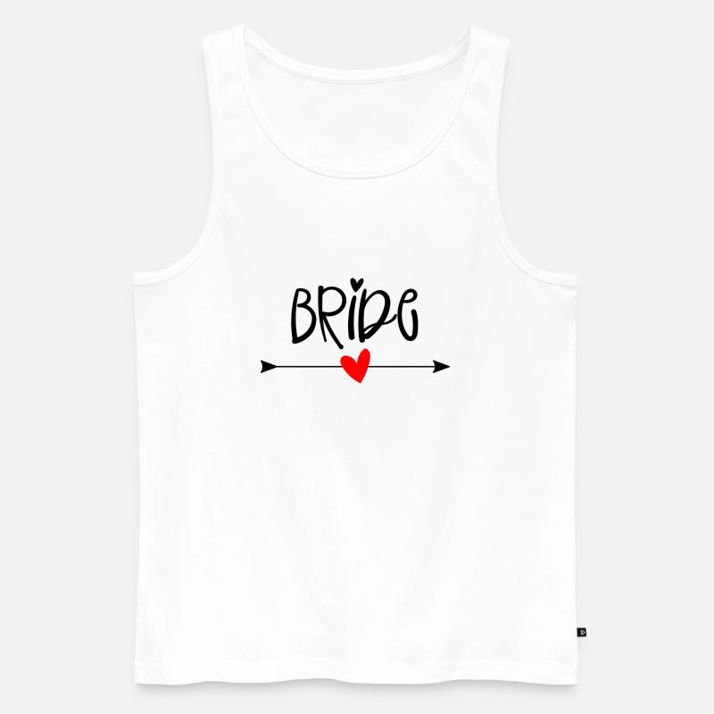 Bride - Männer Premium Bio Tank Top - Weiß