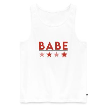 Baby - Männer Premium Bio Tank Top - Weiß - Vorne - AI Model Male 178 light (178cm)