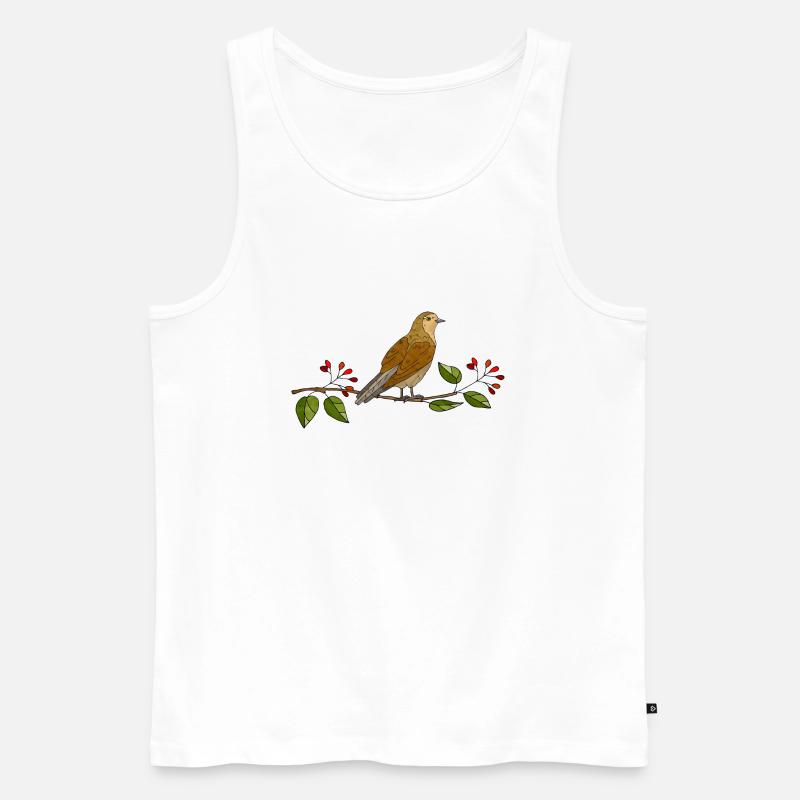 Vogel - Männer Premium Bio Tank Top - Weiß