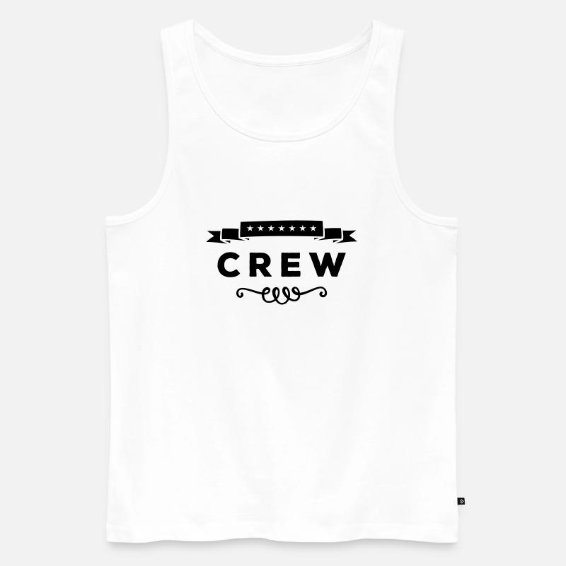 crew - Männer Premium Bio Tank Top - Weiß