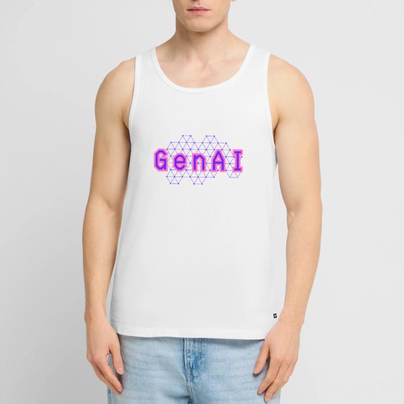 Generative AI Artificial Intelligence Deep Learning Men's Premium Organic Tank Top
