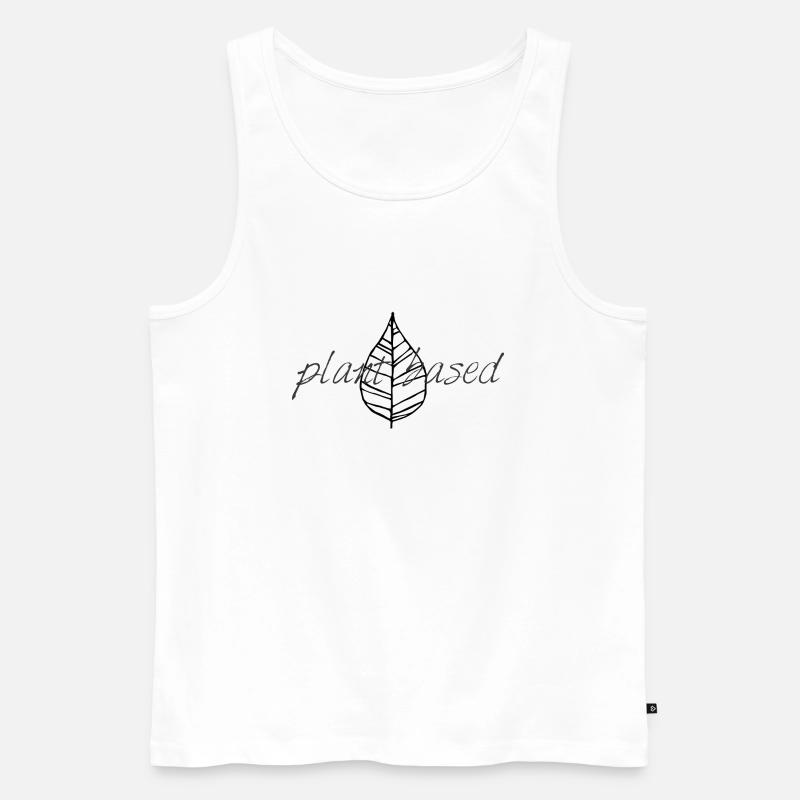 plantbased - Männer Premium Bio Tank Top - Weiß
