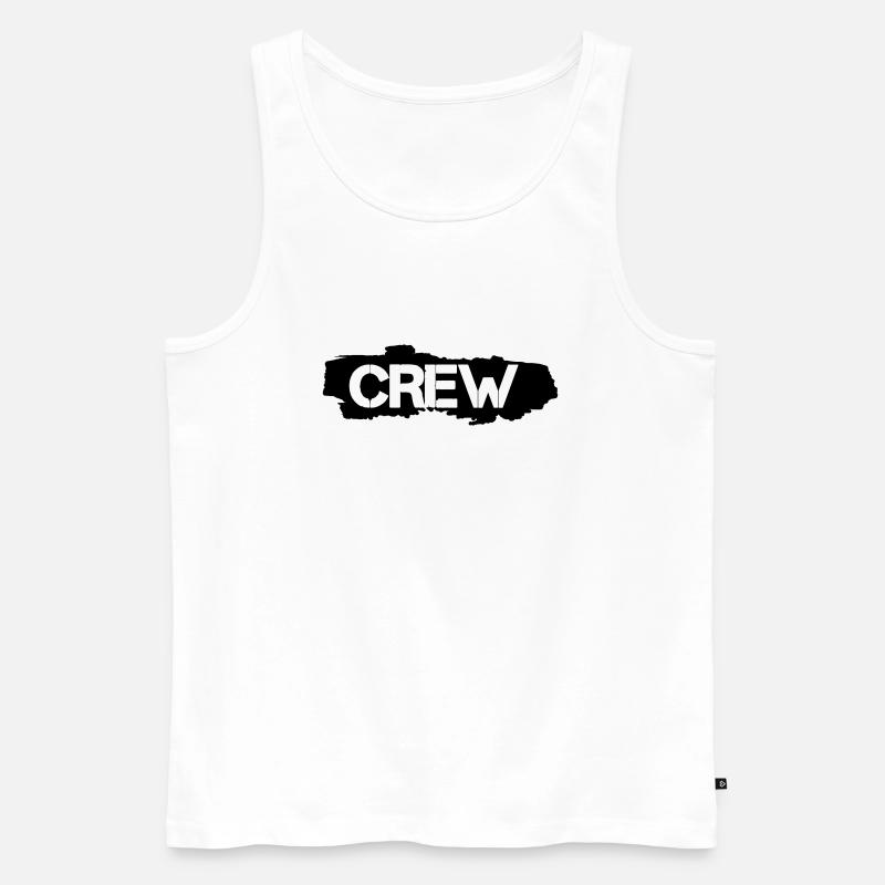 crew - Männer Premium Bio Tank Top - Weiß