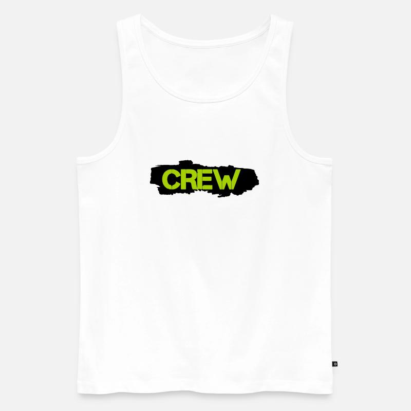 crew - Männer Premium Bio Tank Top - Weiß