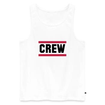 crew - Männer Premium Bio Tank Top - Weiß - Vorne - Michal (187cm)