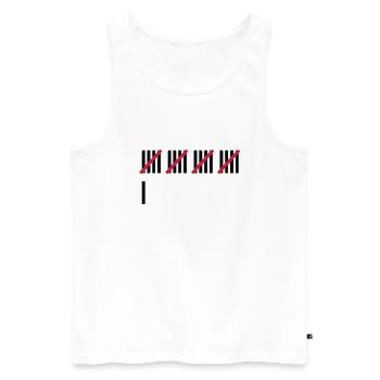 21 . Geburtstag - Männer Premium Bio Tank Top - Weiß - Vorne - AI Model Male 178 light (178cm)
