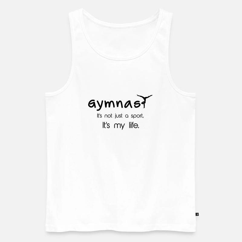 Gymnastic - Männer Premium Bio Tank Top - Weiß