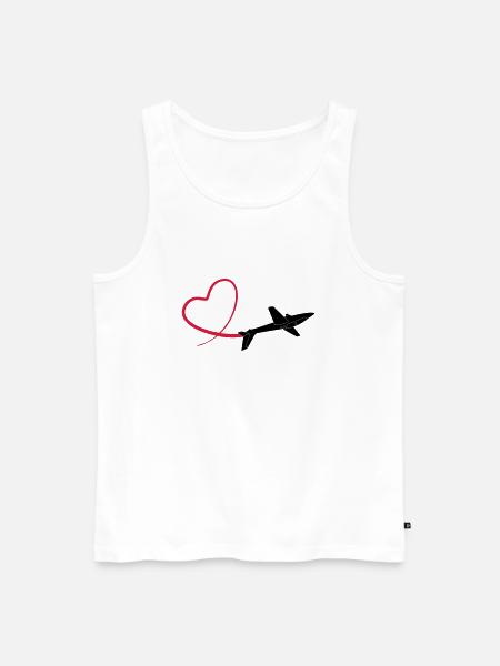 Kunstflug aerobatic Fox - Men's Premium Organic Tank Top - white