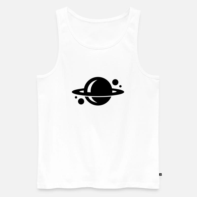 planet - Männer Premium Bio Tank Top - Weiß
