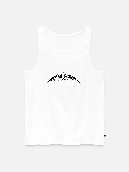 mountains - Männer Premium Bio Tank Top - Weiß