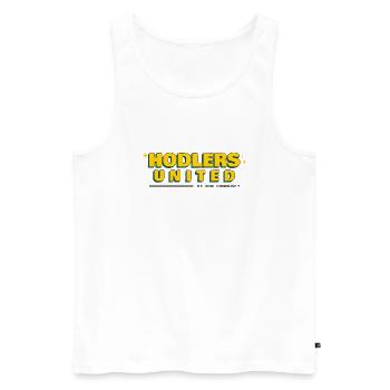 hodler vereint - Männer Premium Bio Tank Top - Weiß - Vorne - AI Model Male 178 light (178cm)