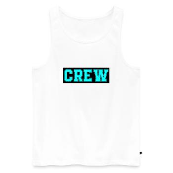 Crew - Men's Premium Organic Tank Top - white - Front - Michal (187cm)