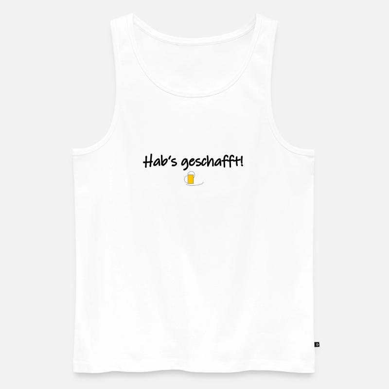 Hab's geschafft! - Männer Premium Bio Tank Top - Weiß