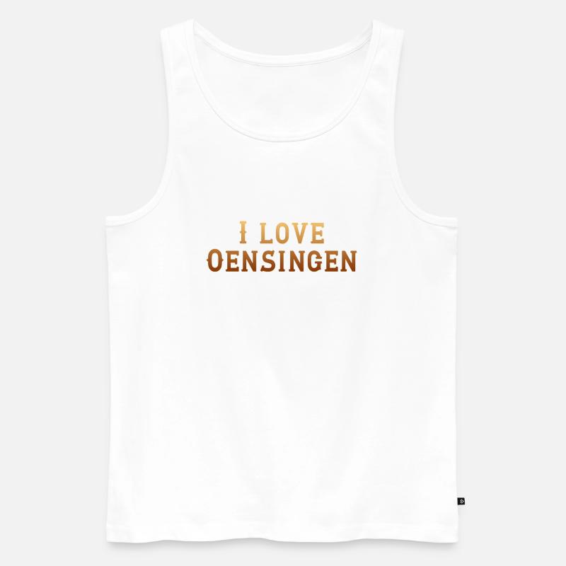 Oensingen - Männer Premium Bio Tank Top - Weiß