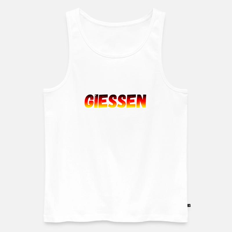 Gießen - Männer Premium Bio Tank Top - Weiß