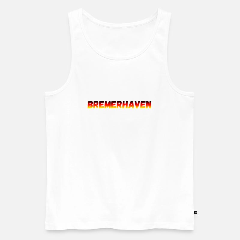 Bremerhaven - Männer Premium Bio Tank Top - Weiß