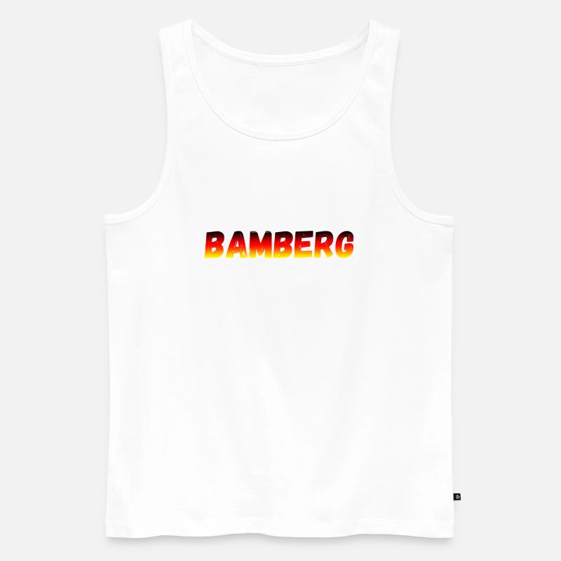 Bamberg - Männer Premium Bio Tank Top - Weiß