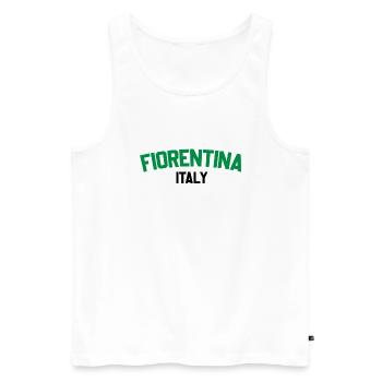 Fiorentina Italien - Männer Premium Bio Tank Top - Weiß - Vorne - Michal (187cm)