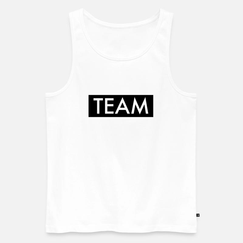 Team - Männer Premium Bio Tank Top - Weiß