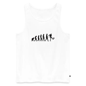 Fußballmannschaft Fußballspieler Fußballdesign - Männer Premium Bio Tank Top - Weiß - Vorne - Michal (187cm)