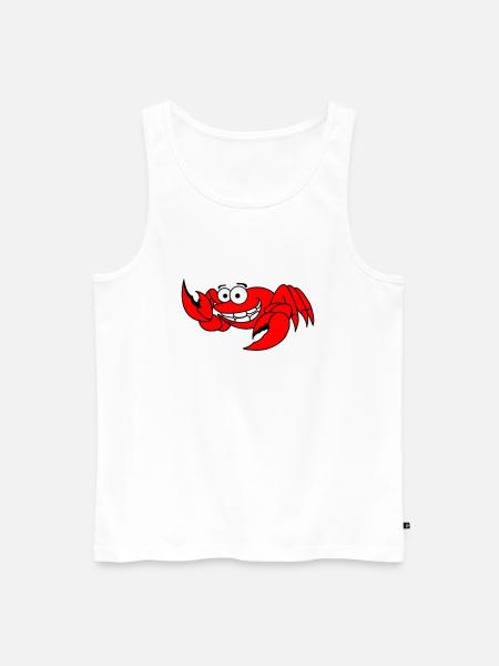 krebs - Männer Premium Bio Tank Top - Weiß