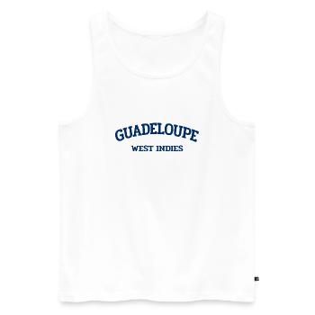 Guadeloupe - Point-á-Pitre - Karibik - West Indies - Männer Premium Bio Tank Top - Weiß - Vorne - Michal (187cm)