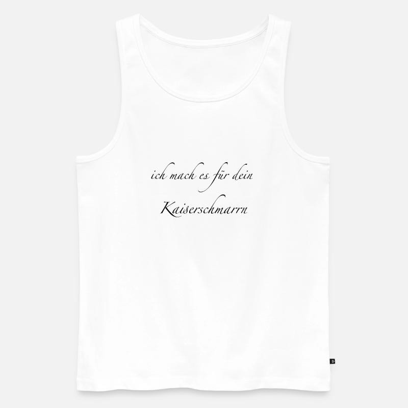 Kaiserschmarrn - Männer Premium Bio Tank Top - Weiß