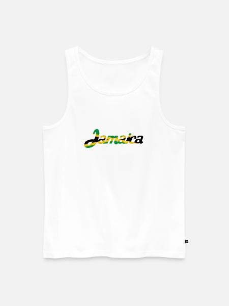 Jamaica - Männer Premium Bio Tank Top - Weiß