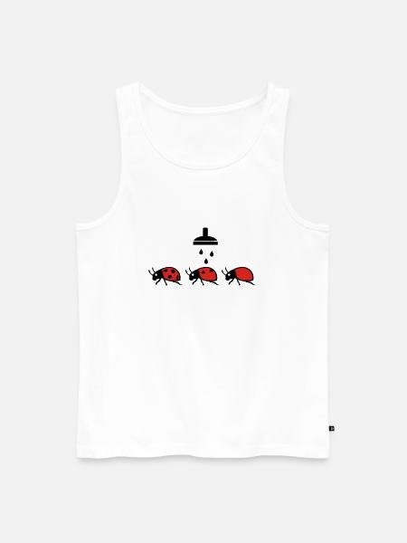 Marienkaefer - Männer Premium Bio Tank Top - Weiß