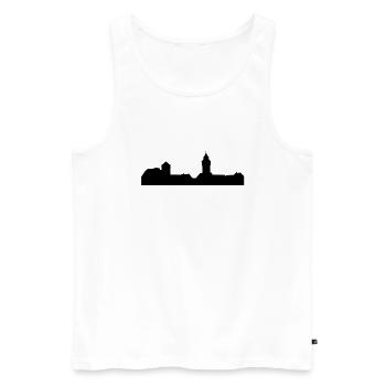 Nürnberg - Männer Premium Bio Tank Top - Weiß - Vorne - Michal (187cm)