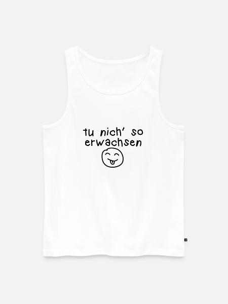 tu nich so erwachsen - Männer Premium Bio Tank Top - Weiß