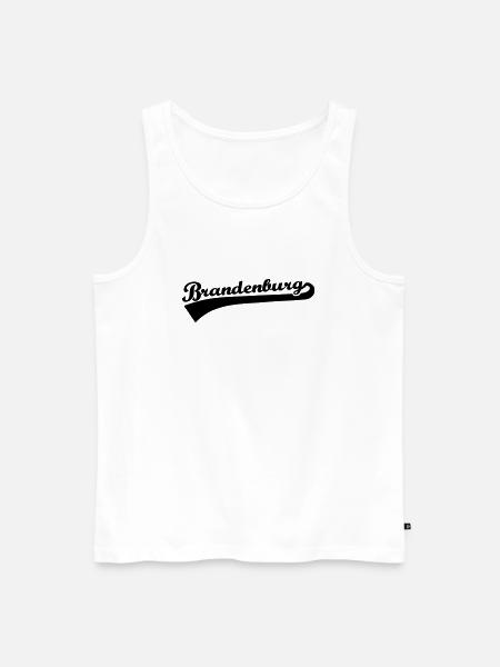 Brandenburg - Männer Premium Bio Tank Top - Weiß