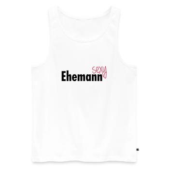 Sexy Ehemann - Männer Premium Bio Tank Top - Weiß - Vorne - AI Model Male 178 light (178cm)