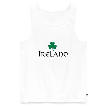 Ireland - St. Patrick's Day - Männer Premium Bio Tank Top - Weiß - Vorne - AI Model Male 178 light (178cm)